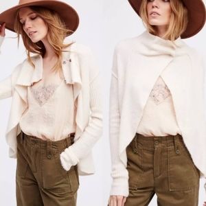 Free People Cascade Soft Alpaca Wool Cardigan
